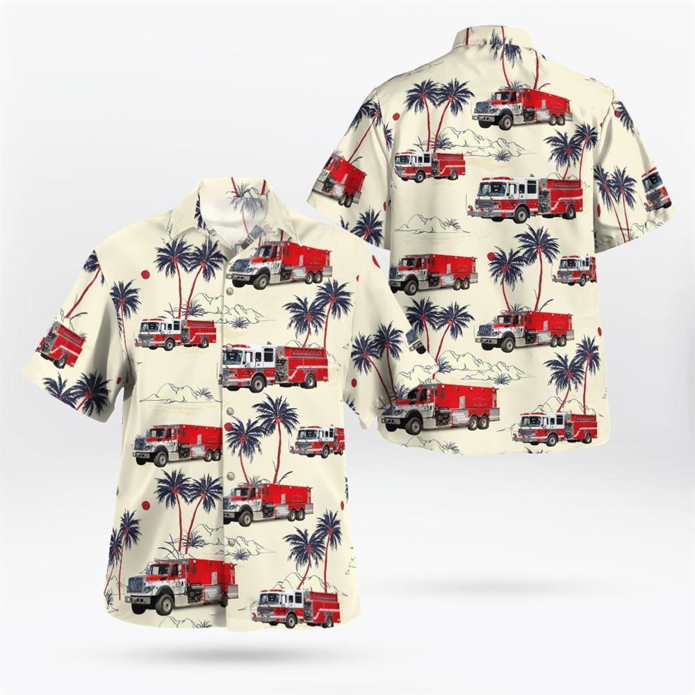 New Midway, Maryland, New Midway Volunteer Fire Company 9 Hawaiian Shirt – Gifts For Firefighters In New Midway, MD