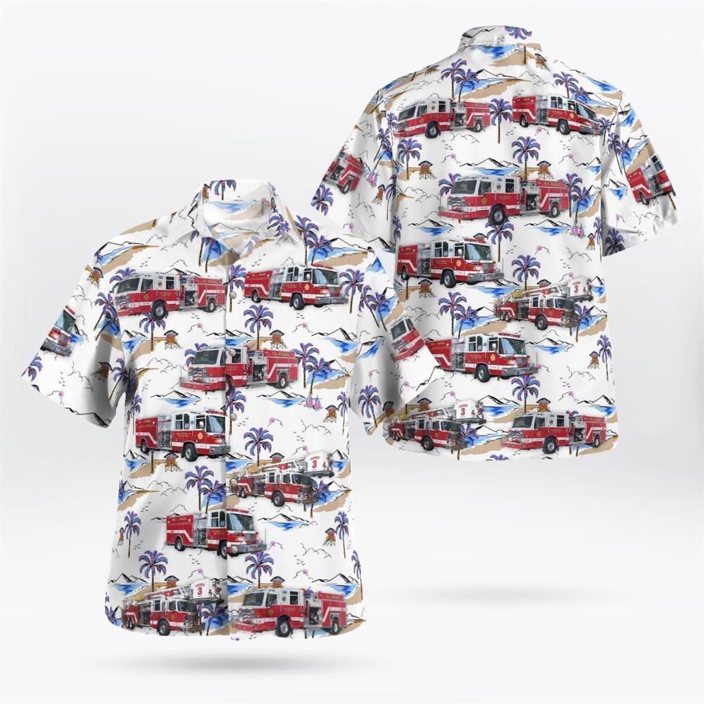 New Providence Volunteer Fire Department, New Providence, New Jersey Hawaiian Shirt – Gifts For Firefighters In New Providence, NJ