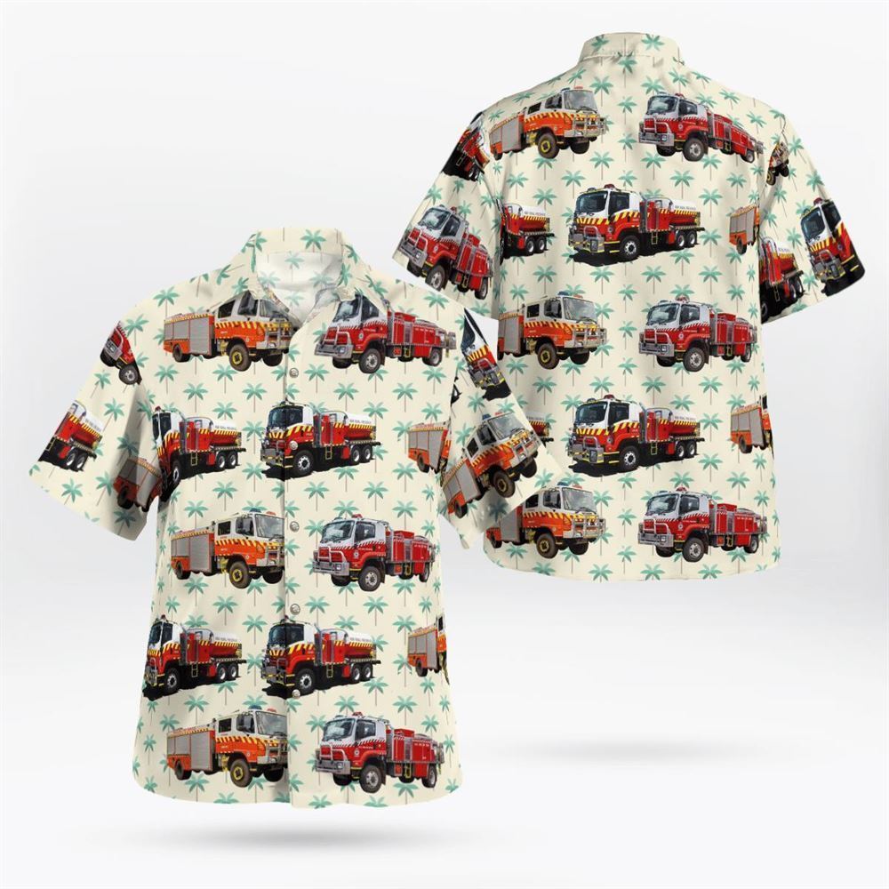 New South Wales Rural Fire Service (NSW RFS) Fleet Hawaiian Shirt – Gifts For Firefighters In New South Wales