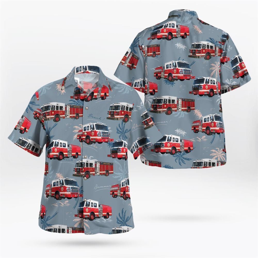 New York Troy Fire Department Hawaiian Shirt – Gifts For Firefighters In Troy, NY