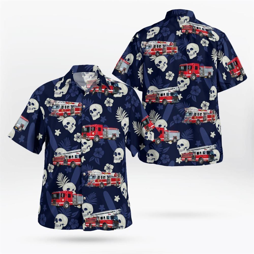 Niskayuna, New York, Knoll’s Atomic Power Laboratory Fire Brigade Hawaiian Shirt – Gifts For Firefighters In Niskayuna, NY