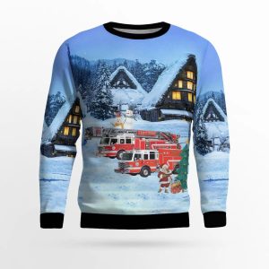 North Cape May, NJ, Lower Township Fire District No.2 AOP Ugly Sweater – Gifts For Firefighters In North Cape May, NJ