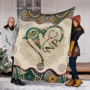Np Vintage Mandala Fleece Throw Blanket –&hellip;