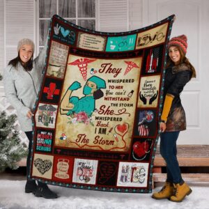 Nurse They Whispered To Her Fleece Throw&hellip;