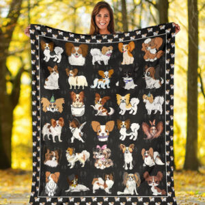 Old Papillon Fleece Throw Blanket – Pendleton&hellip;