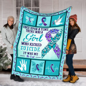 Once Upon Girl Suicide Fleece Throw Blanket&hellip;