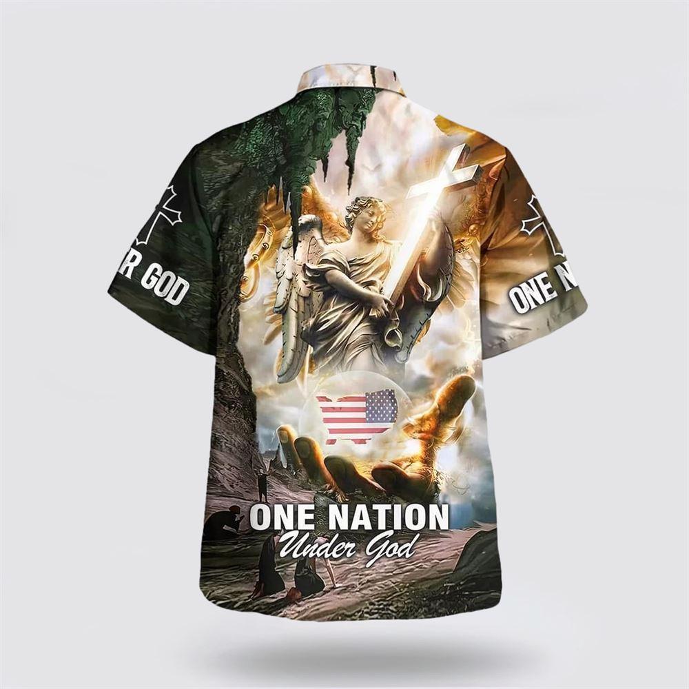 One Nation Under God Christian Hawaiian Shirts For Men & Women – Gifts For Christian Families