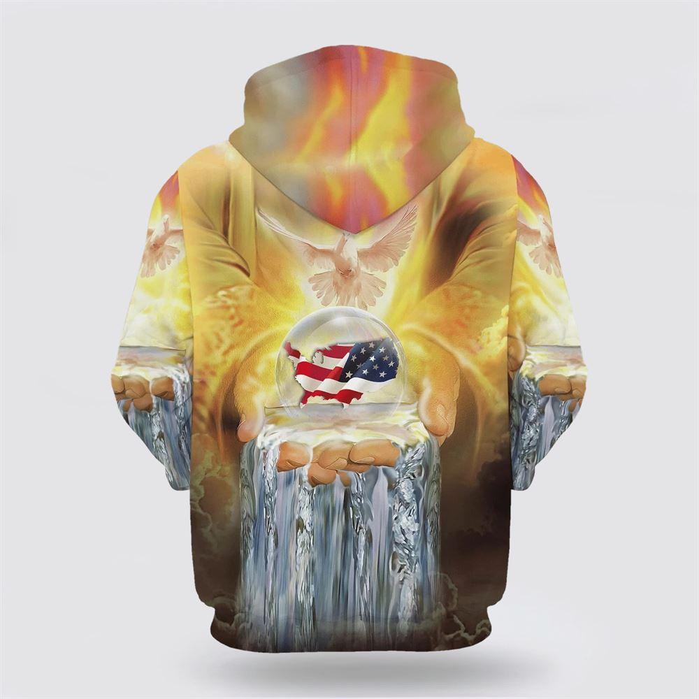 One Nation Under God Hoodies Men & Women Christian Hoodie 3D Printed Hoodie – Gifts For Christians