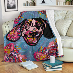 Paisley Dachshund Fleece Throw Blanket – Pendleton&hellip;