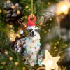 Pamaheart Basenji-Xmas Bandana Hanging Ornament, Happy Christmas Ornament, Car Ornament, Christmas Decor