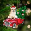 Pamaheart Corgi-In Christmas Pocket Two Sides Ornament, Happy Christmas Ornament, Car Ornament, Dog Memorial Gift