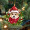 Pamaheart Corgi-Pine Truck Hanging Ornament, Happy Christmas Ornament, Car Ornament, Christmas Decor