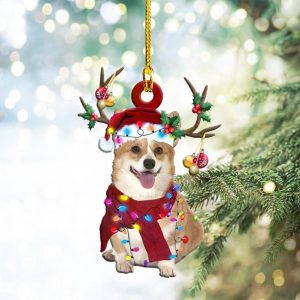 Pamaheart Corgi Christmas Shape Ornament, Happy Christmas&hellip;