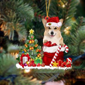 Pamaheart Corgi Gift Bag Merry Christmas Ornament&hellip;