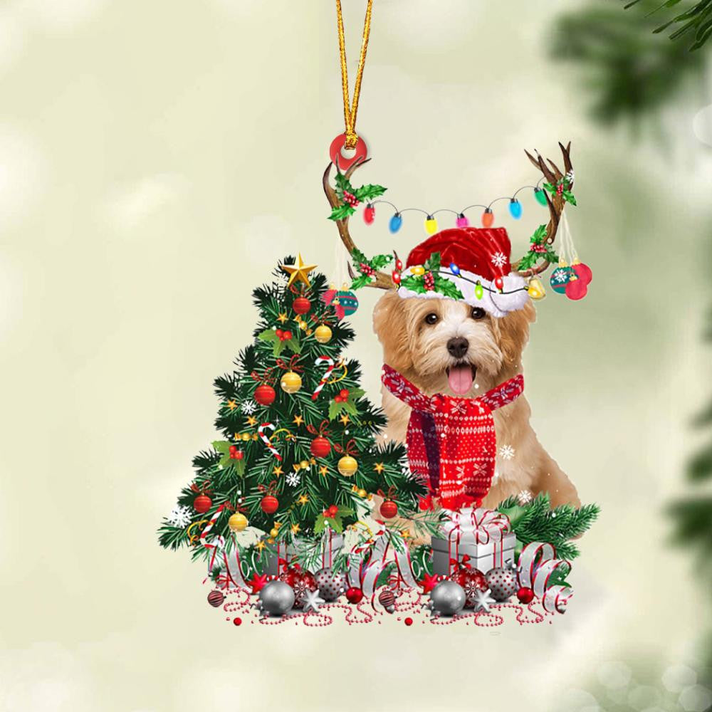 Pamaheart Havanese 3-Christmas Tree Gift Hanging Ornament, Happy Christmas Ornament, Car Ornament