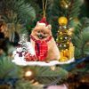 Pamaheart Pomeranian Christmas Hanging Ornament Dog Ornament, Car Ornament, Christmas Ornament