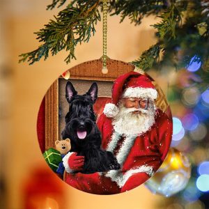 Pamaheart Scottish Terrier With Santa Christmas Ornament,&hellip;