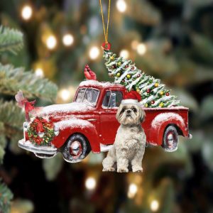 Pamaheart Shih Tzu-Cardinal Truck Two Sided Ornament,&hellip;