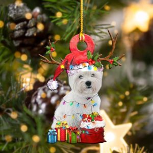 Pamaheart Westies Christmas Shape Ornament, Happy Christmas&hellip;
