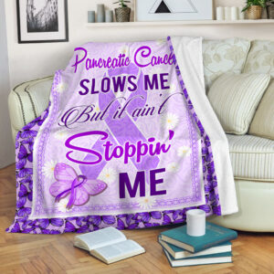 Pancreatic Cancer Follows Me Me Fleece Throw&hellip;