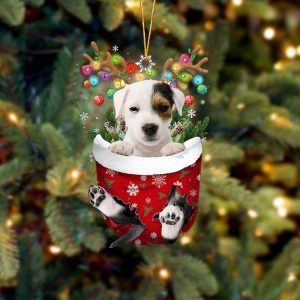 Parson Russell Terrier In Snow Pocket Christmas&hellip;