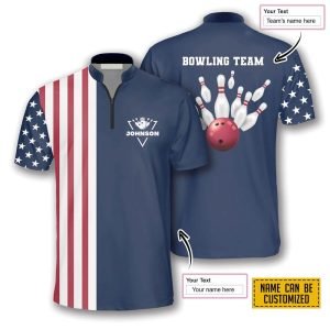 Patriotic American Flag Navy Bowling Personalized Names And Team Jersey Shirt Gift For Bowling Enthusiasts 1 oahtqy.jpg