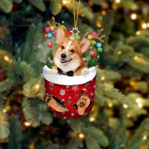 Pembroke Welsh Corgi In Snow Pocket Christmas&hellip;
