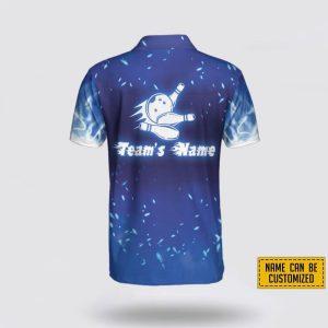 Personalized Blue Bowling Pattern Polo Shirt –&hellip;