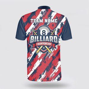 Personalized Billiard Flag Pattern Stars Filled American Flag Billiard Jerseys Shirt