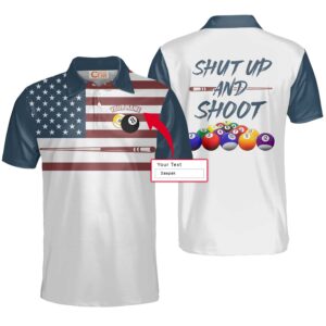 Personalized Billiard Shut Up And Shoot Polo&hellip;