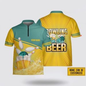 Personalized Bowling For The Beer Bowling Jersey&hellip;