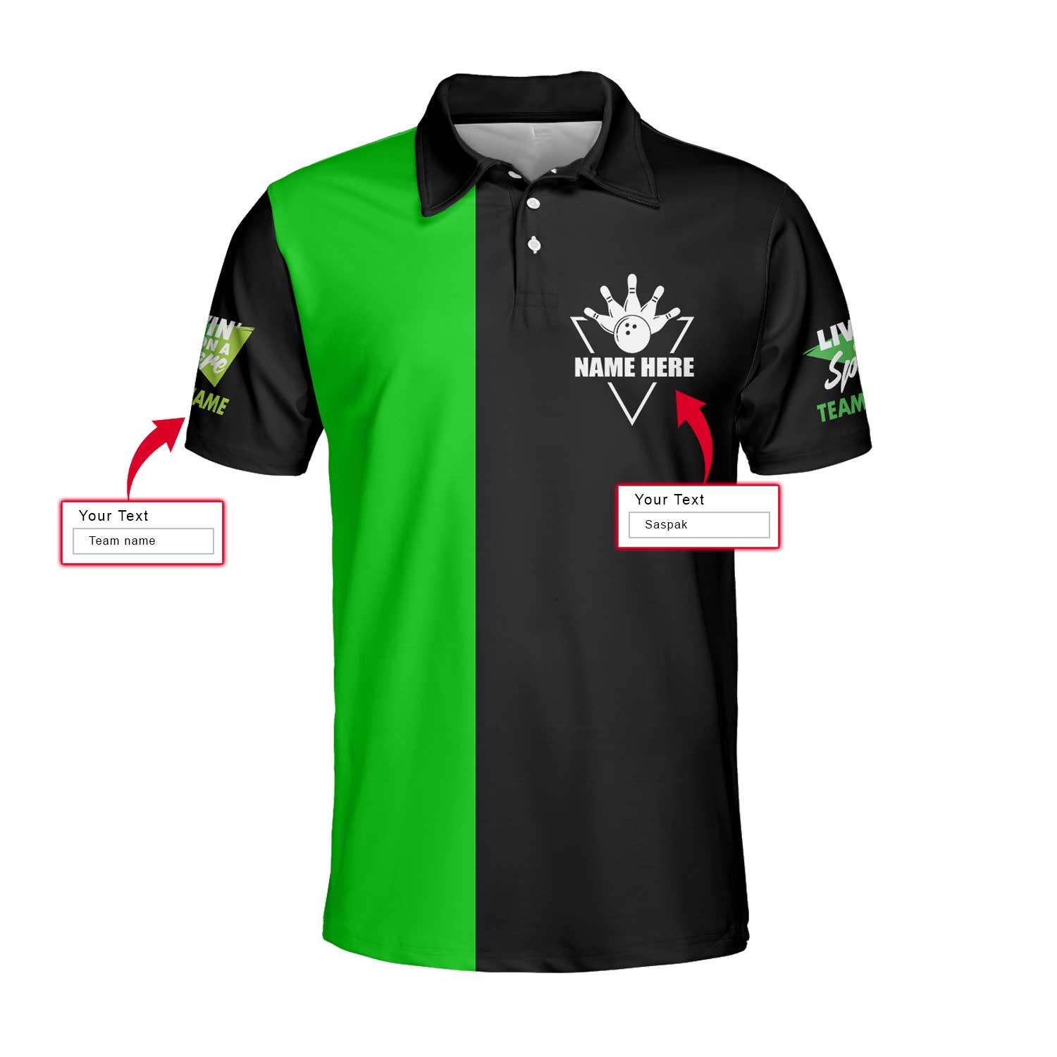 Personalized Bowling Livin On A Spare Polo Shirt – Bowling Men Polo Shirt – Gifts To Get For Your Dad – Father’s Day Shirt