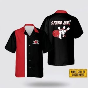 Personalized Red And Black Bowling Spare Me&hellip;