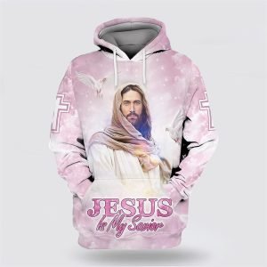 Pink Jesus Is My Savior All Over Print Hoodie Shirt Gifts For Christian Families 1 ciwkwn.jpg