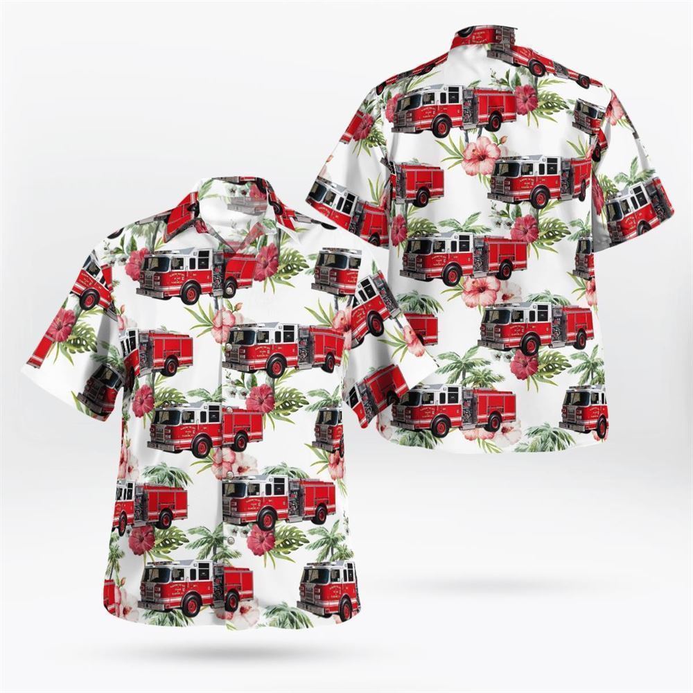 Plandome Fire Department Plandome, New York Hawaiian Shirt – Gifts For Firefighters In Plandome, NY