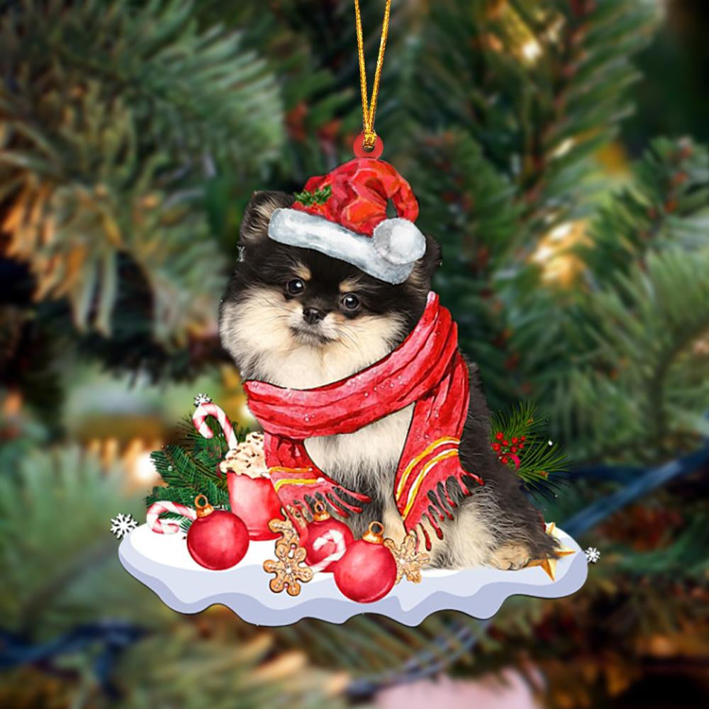 Pomeranian Better Christmas Hanging Christmas Plastic Hanging Ornament Dog Memorial Gift