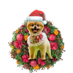 Pomeranian Christmas Christmas Plastic Hanging Ornament –&hellip;