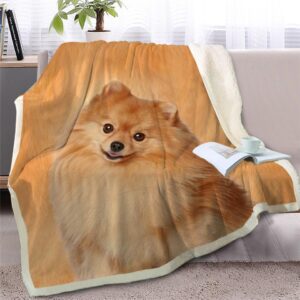 Pomeranian Face Fleece Throw Blanket – Pendleton&hellip;