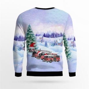 Princeton Junction NJ Princeton Junction Fire Company West Windsor Christmas Ugly Sweater 3D Gifts For Firefighters In Princeton Junction NJ 3 ufbkrr.jpg