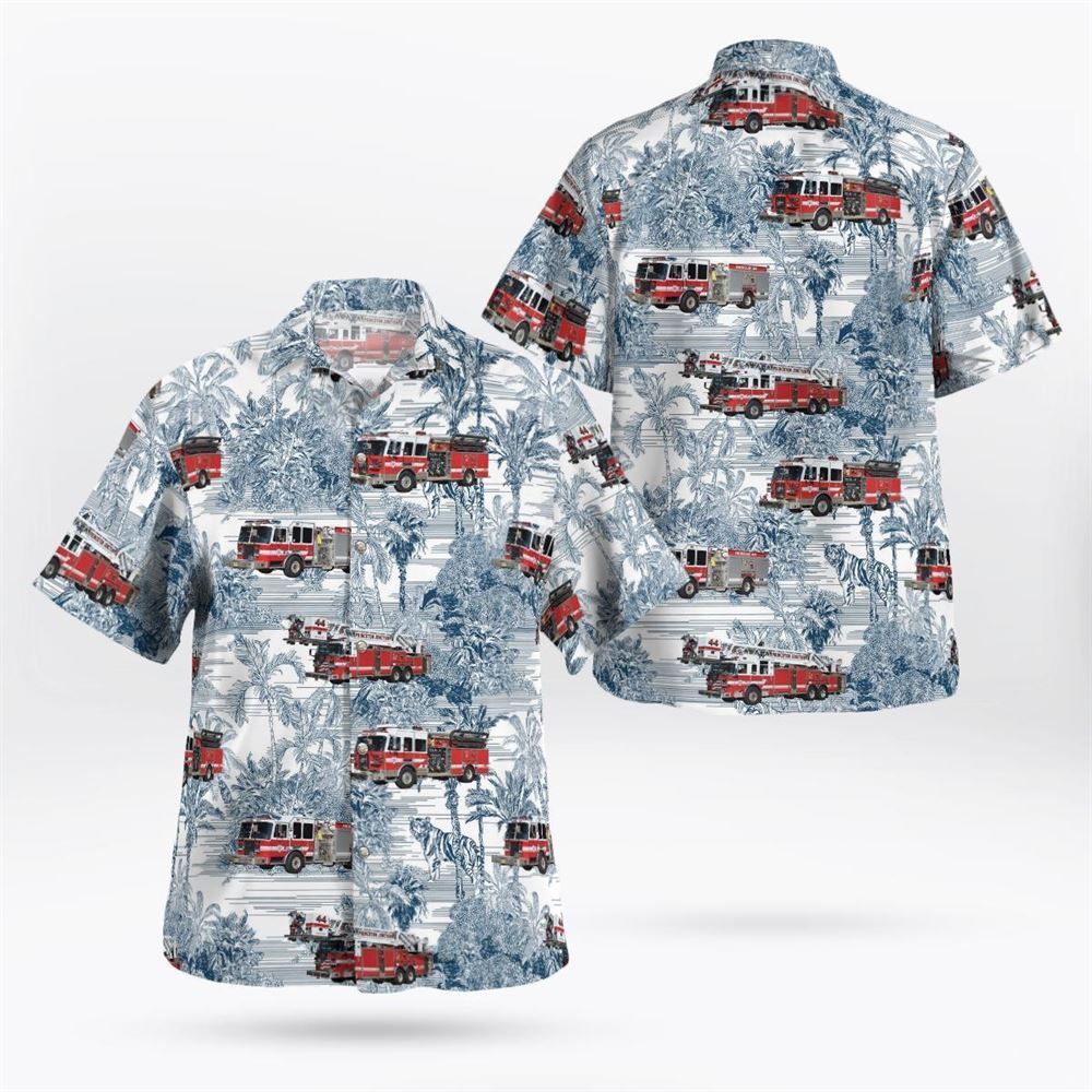 Princeton Junction, New Jersey, Princeton Junction Fire Company West Windsor Hawaiian Shirt – Gifts For Firefighters In Princeton Junction, NJ