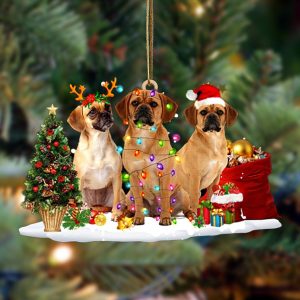 Puggle-Christmas Dog Friends Hanging Christmas Plastic Hanging&hellip;