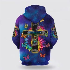 Rainbow Sunflower Butterfly Jesus Cross All Over Print 3D Hoodie Gifts For Christians 2 fpnlyz.jpg