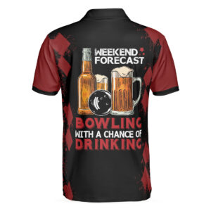 Red And Black Bowling Beer Polo Shirt&hellip;