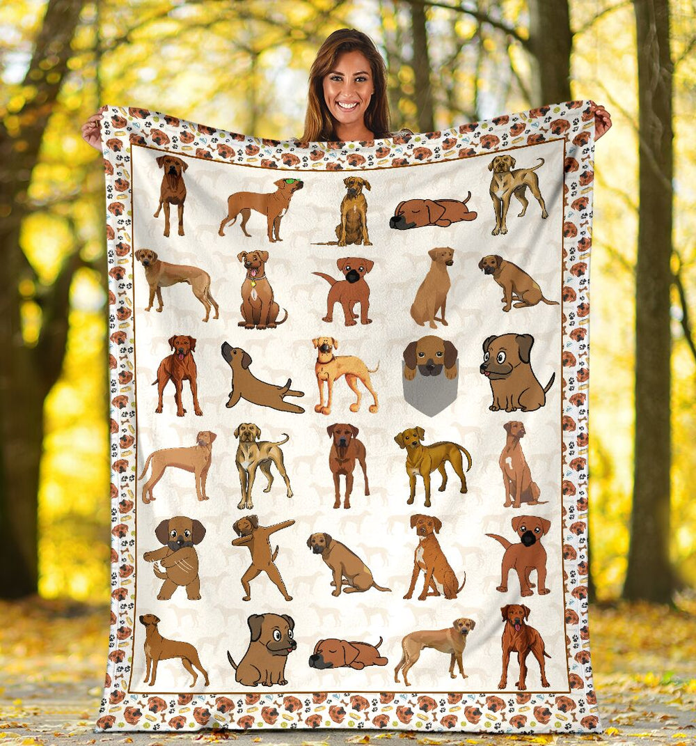 Rhodesian Ridgeback Fleece Throw Blanket – Pendleton Sherpa Fleece Blanket – Gifts For Dog Lover