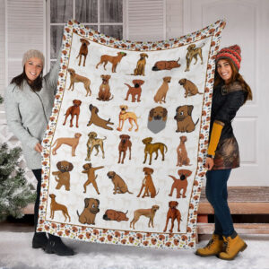Rhodesian Ridgeback Fleece Throw Blanket - Pendleton Sherpa Fleece Blanket - Gifts For Dog Lover