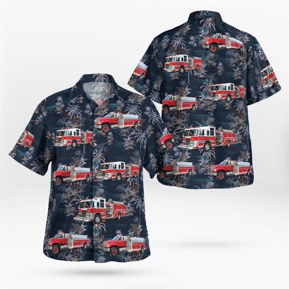 Richland, New Jersey, Buena Vista Township Fire Department No 12 Richland Volunteer Fire Company No.1 Hawaiian Shirt – Gifts For Firefighters NJ