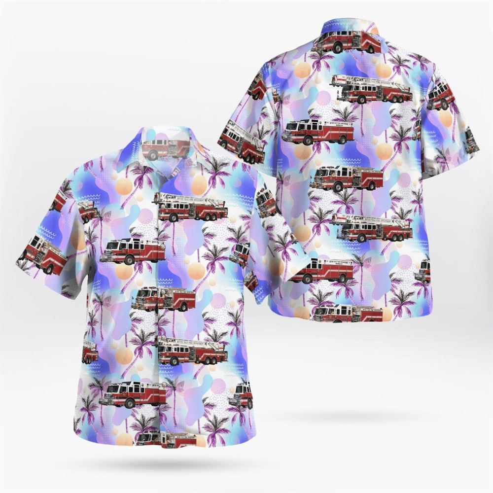 River Vale, New Jersey, River Vale Fire Department Hawaiian Shirt – Gifts For Firefighters In River Vale, NJ