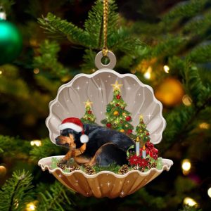 Rottweiler-Sleeping Pearl In Christmas Two Sided Christmas&hellip;