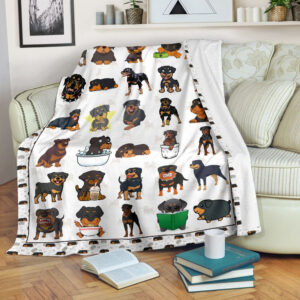 Rottweiler Fleece Throw Blanket – Pendleton Sherpa&hellip;