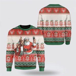 Santa And Jesus Ugly Christmas Sweater For&hellip;